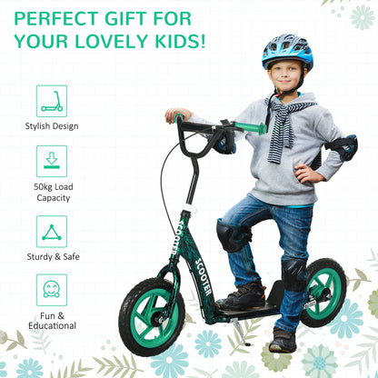 Kids Scooter with Adjustable Handlebar, Kick Scooter, Green