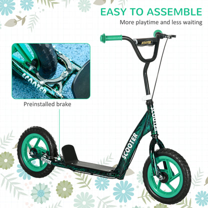Kids Scooter with Adjustable Handlebar, Kick Scooter, Green