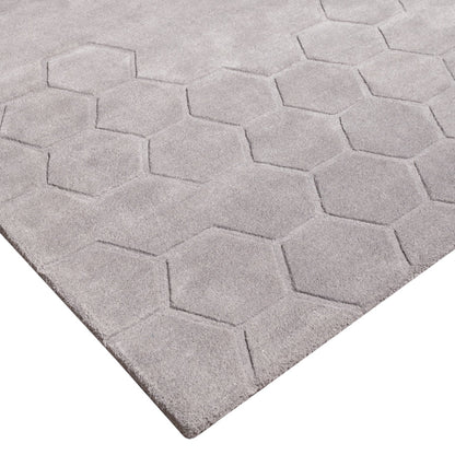 Alveare Silver Rug