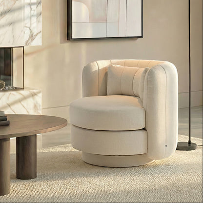 Calvin Swivel Armchair - Calico