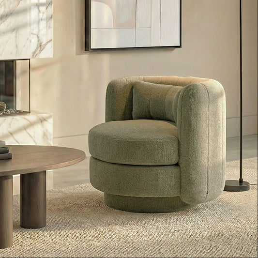 Calvin Swivel Armchair - Pistachio
