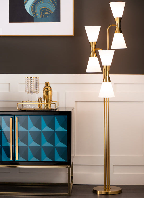 Camille Floor Light Brass