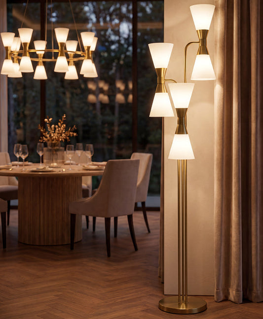 Camille Floor Light Brass
