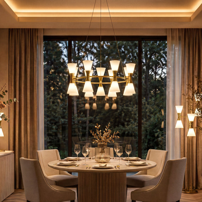 Camille Chandelier Brass