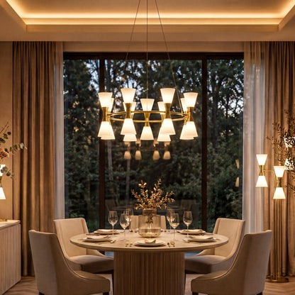 Camille Chandelier Brass