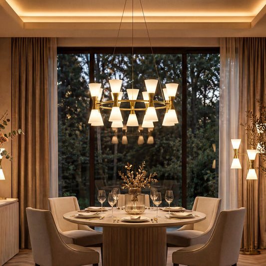 Camille Chandelier Brass