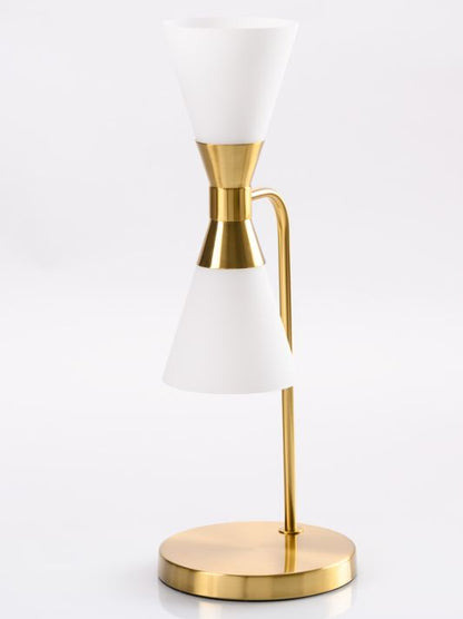 Camille 2-Light Table Lamp with Included E14 LED Bulbs - Brass