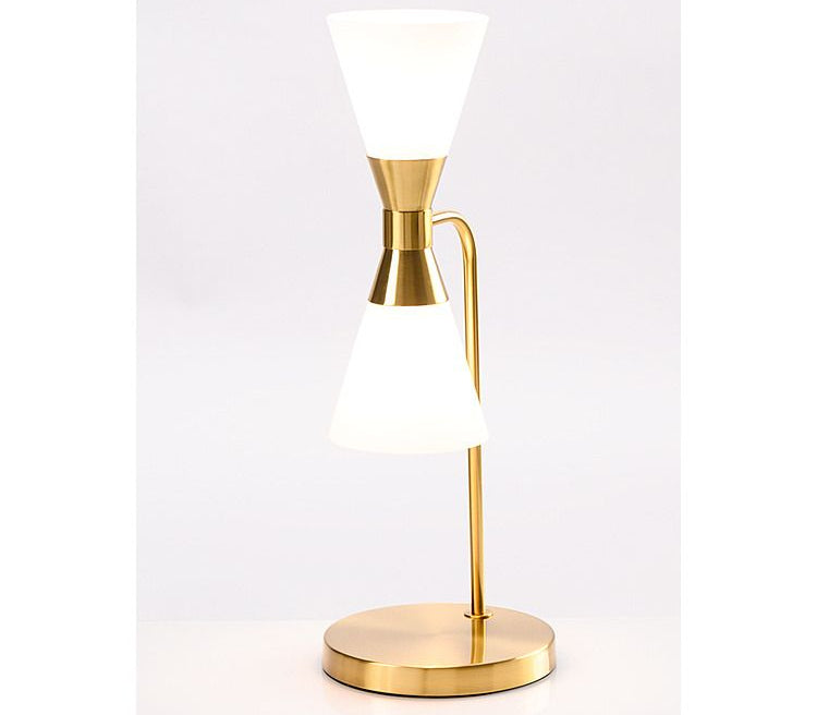Camille 2-Light Table Lamp with Included E14 LED Bulbs - Brass