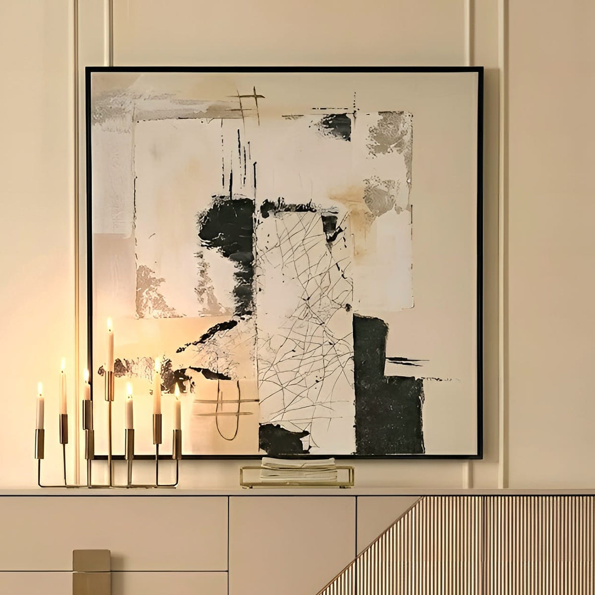 Improvison - Hand-Painted Wall Art
