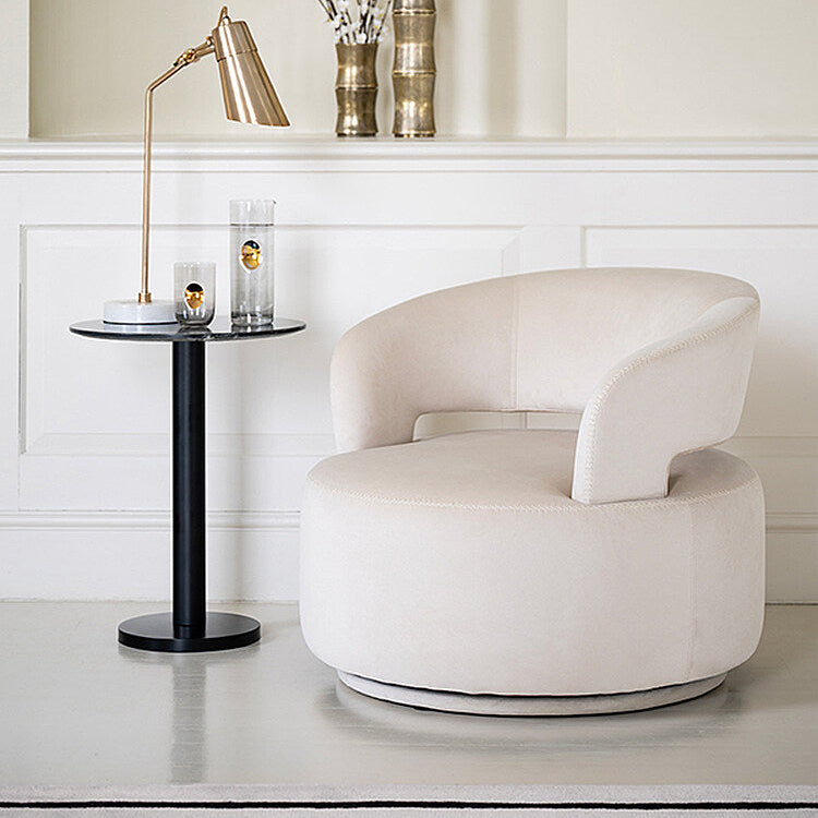 Carlton Swivel Armchair – Chalk