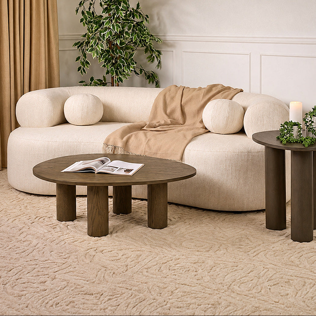 Rolls Two Seat Sofa Natural Linen