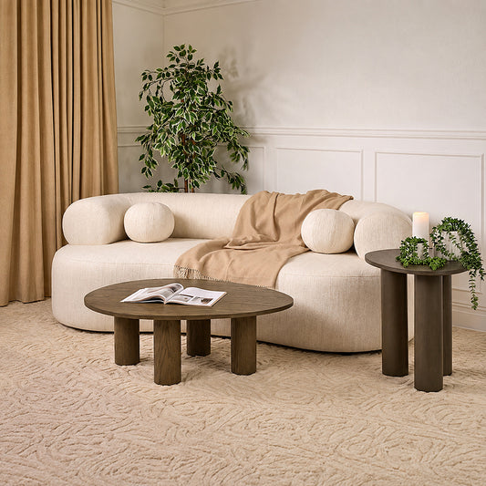 Rolls Two Seat Sofa Natural Linen