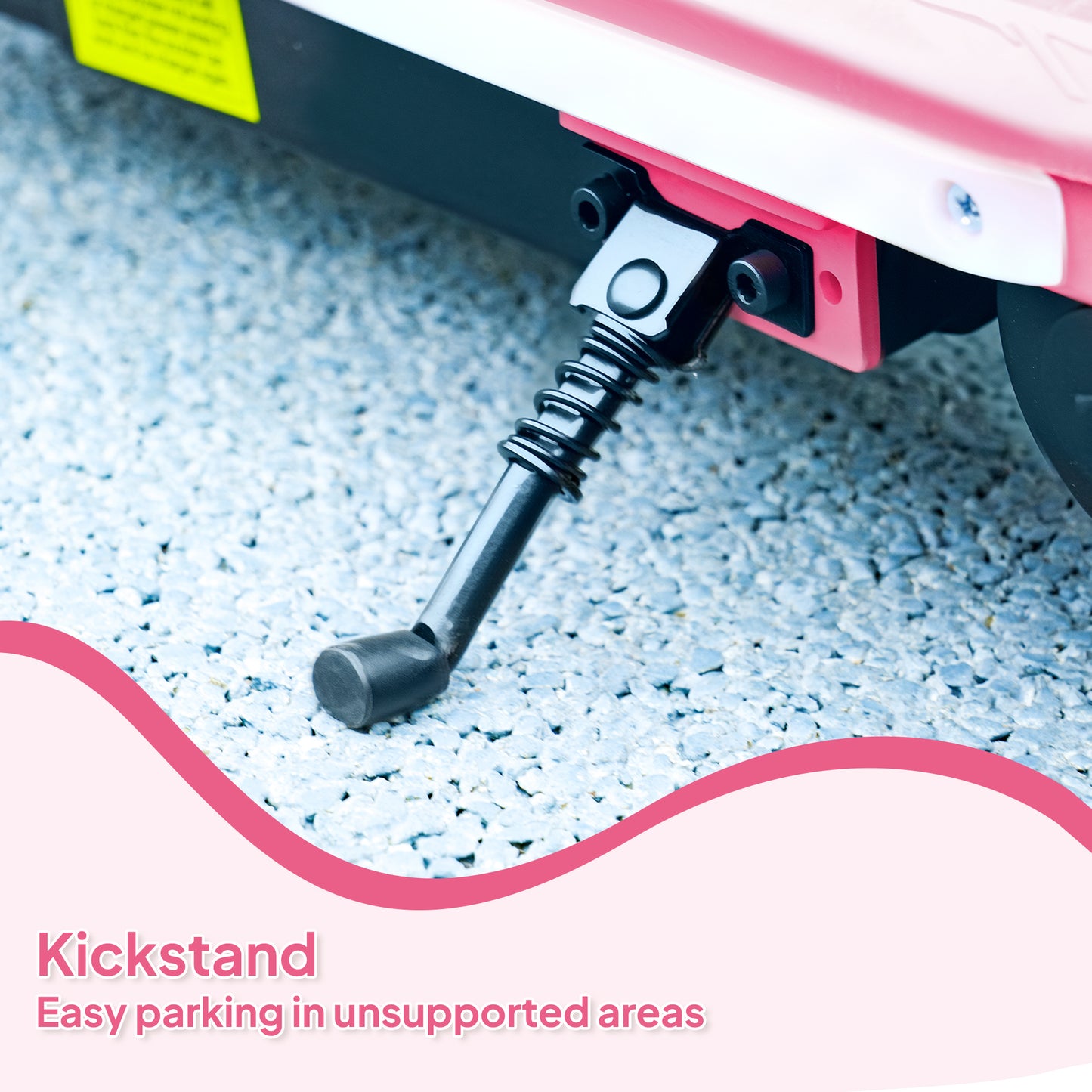 Electric Scooter for Ages 6-14 Years, with Colourful Lights, Pink
