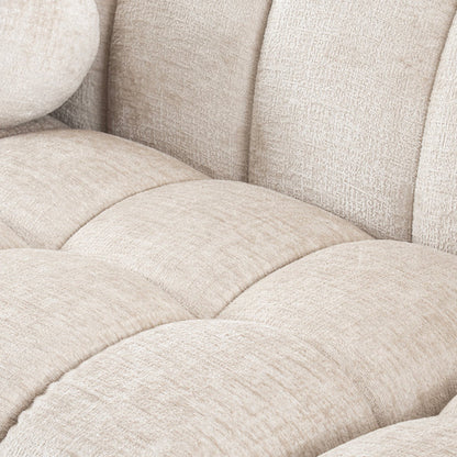 Berlin Extra Large Right-Hand Corner Sofa Light Taupe Chenille