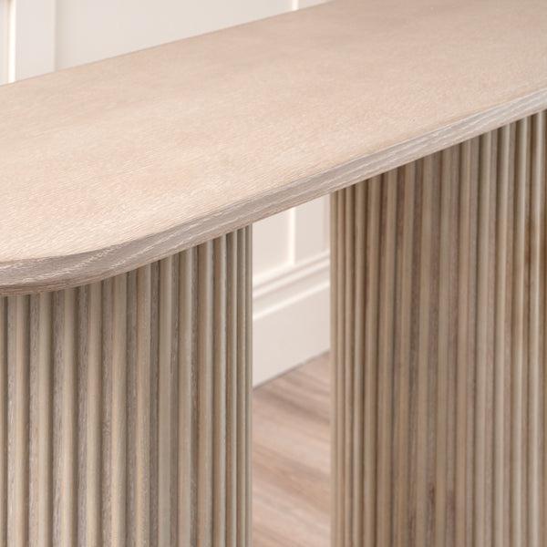 Ophelia Washed Grey Oak Console Table