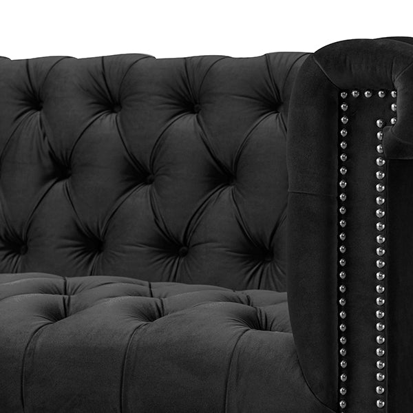 Bergmann Two Seat Sofa - Black