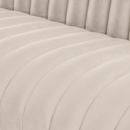 Metz Three Seater Sofa - Chalk