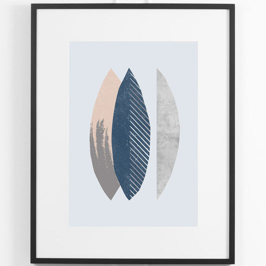 Silver Ash No.1 Wall Art - Black Frame