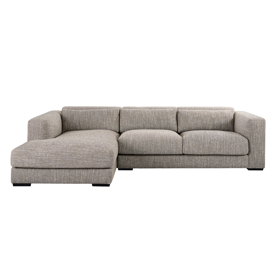 Dolce Corner Sofa Left Hand Dark Taupe Linen