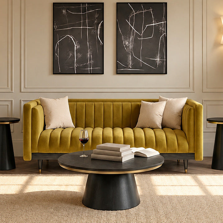 Metz Two Seat Sofa - Olive