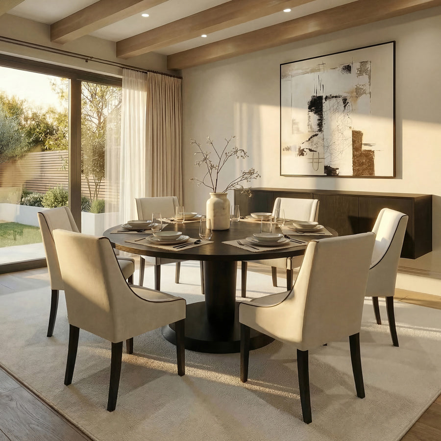 Chatsworth Dining Chair – Two Tone Calico