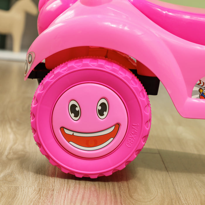 Ride on Toy, Foot to Floor Design with Music, Light, Horn, Pink