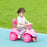 Ride on Toy, Foot to Floor Design with Music, Light, Horn, Pink