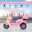 Toy Motorbike Plastic Music Playing Electric Ride-On Motorbike w/ Lights Pink