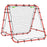 Rebounder Net Football Target Goal with Adjustable Angles, Red