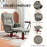 135° Reclining Armchair with Footstool for Living Room, Grey