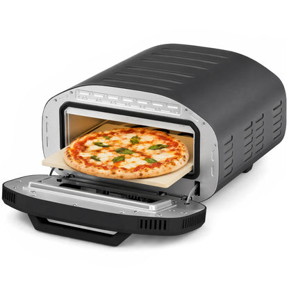 Pizza Oven Indoor, 12 Inch Electric Countertop Pizza Maker, 2200W