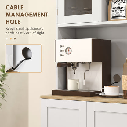 3-Tier Bamboo Shoe Bench with 2 Shelves for Entryway, Wood Finish