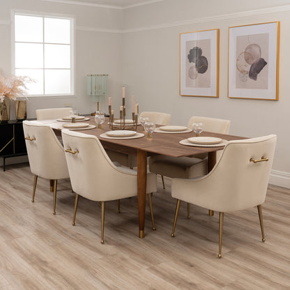 Como Walnut Extending Dining Table
