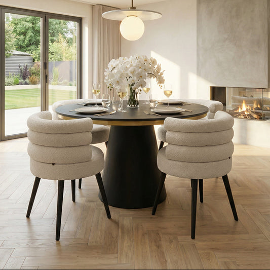 Cooper Dining Chair - Light Taupe Chenille