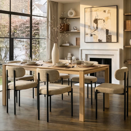 Corinna 6 Seat Dining Table Oak