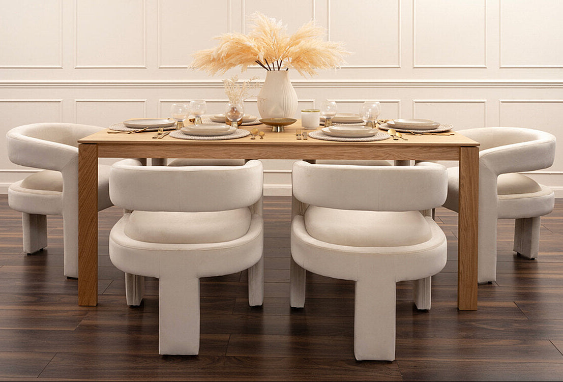 Corinna 6 Seat Dining Table Oak