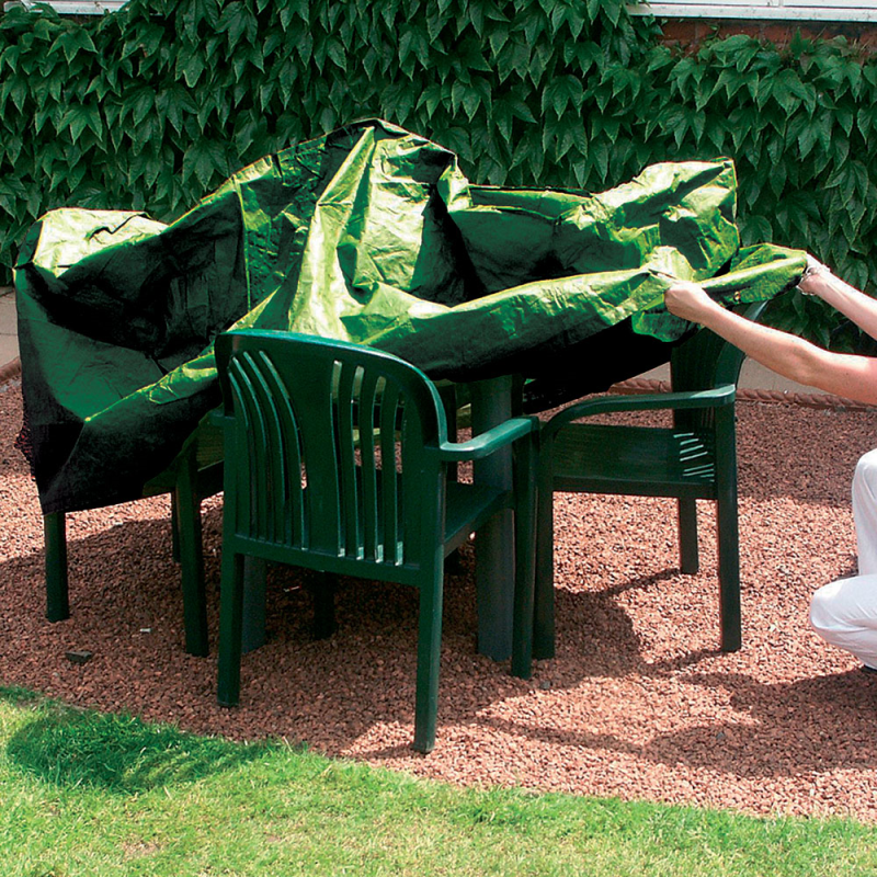 Protect Your Garden Furniture From The Wind & Rain With This Extra Versatile Medium Size Furniture Set Cover! Protects Against Rain, Sun & Dust! Only £9.95