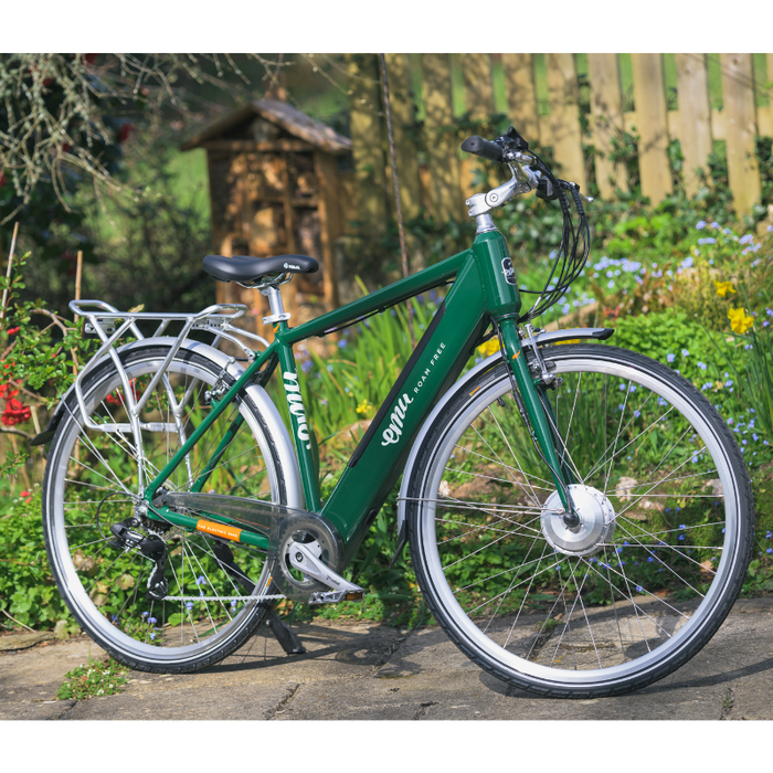 Emu Roam Crossbar Hybrid Electric Bike – Racing Green