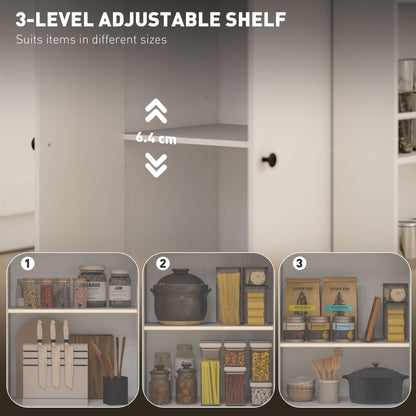 Kitchen Island with 3-Tier Spice Rack, Kitchen Cart with Towel Rack