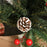 4FT Artificial Snow Dipped Christmas Tree Xmas Pencil Tree Holiday Home Party Decoration with Foldable Feet Red Berries White Pinecones, Green