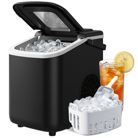 Countertop Ice Maker Machine Self-Cleaning 2 Sizes Black