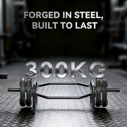 Olympic Trap Bar, 2" Hex Barbell Bar with 300kg Capacity