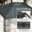 3(m) 2 Tier Gazebo Top Cover Replacement Canopy Roof Charcoal Grey