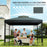 3(m) 2 Tier Gazebo Top Cover Replacement Canopy Roof Charcoal Grey