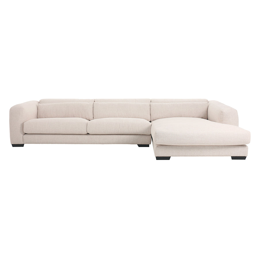 Dolce Extra Large Corner Sofa Right Hand Natural Linen