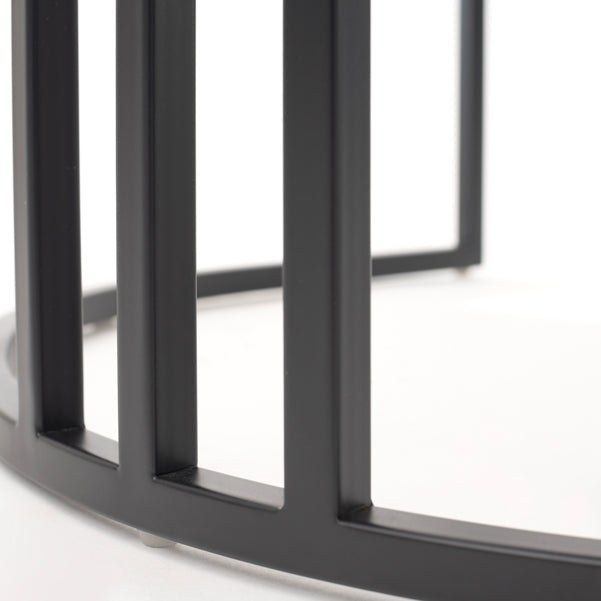 Aria Dining Chair – Chalk – Black Frame