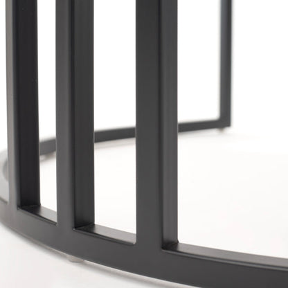 Aria Dining Chair – Chalk – Black Frame
