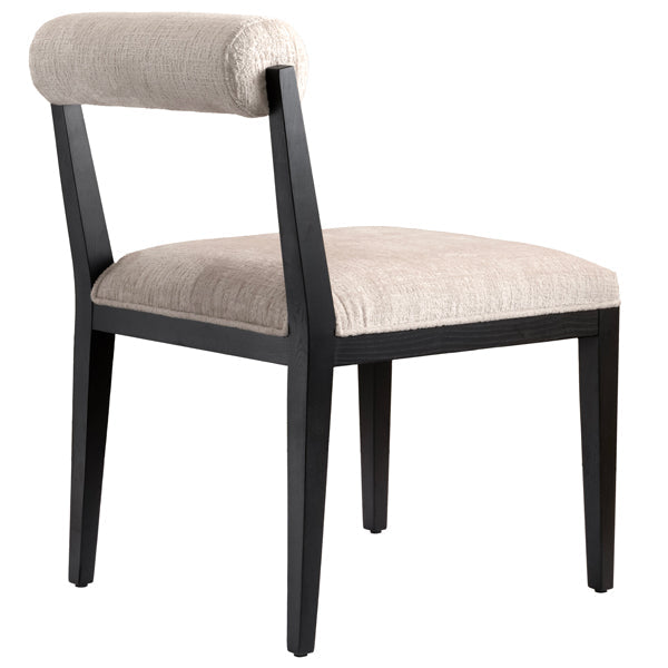 Brewster 6-8 Seat Black Dining Table and 6 Hera Dining Chairs