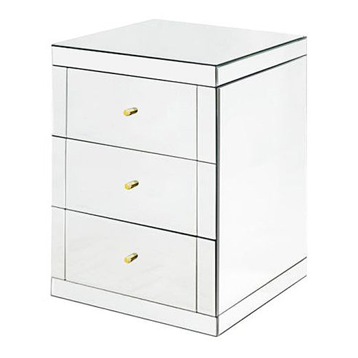 Pair of Lucia Mirrored Bedside Tables