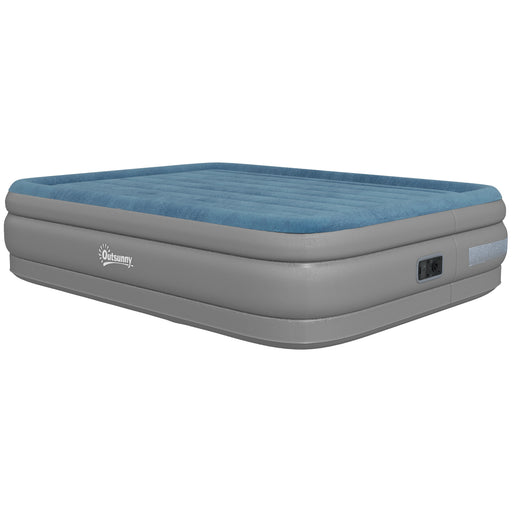 Queen-Size Inflatable Mattress, with Built-In Electric Pump and Bag
